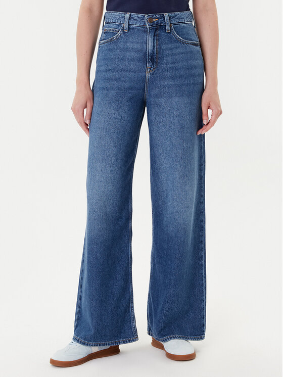 Lee Jeansy Stella 112370893 Niebieski Wide Leg