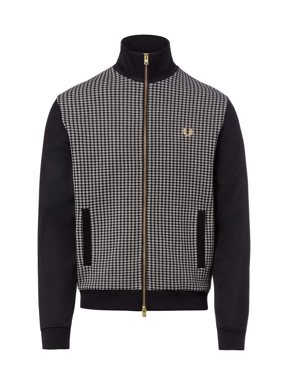 Fred Perry Bluza męska Mężczyźni Sztuczne włókno czarny, XL