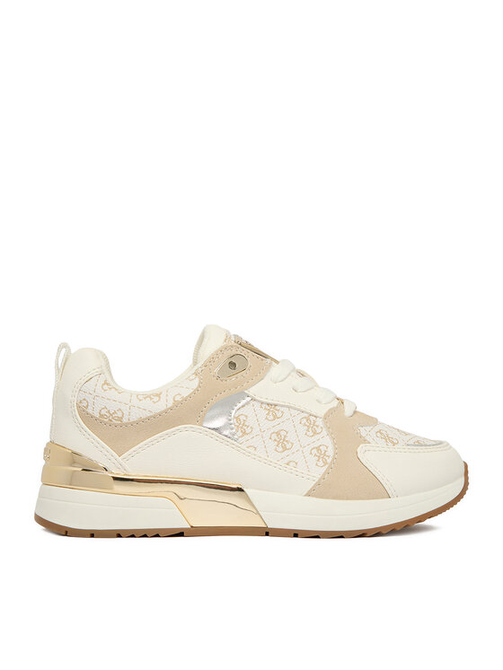 Guess Sneakersy EO-CS25049-01 Kremowy
