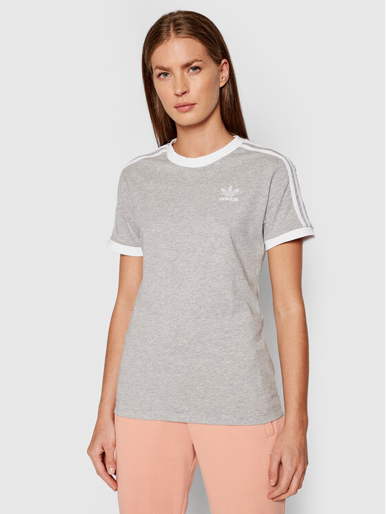 adidas T-Shirt adicolor Classics 3-Stripes H33576 Szary Standard Fit