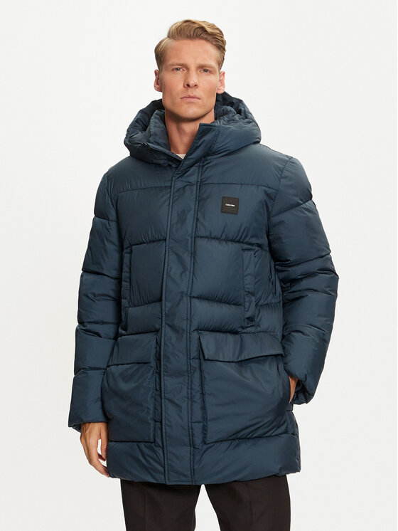 Calvin Klein Kurtka zimowa K10K113465 Niebieski Regular Fit