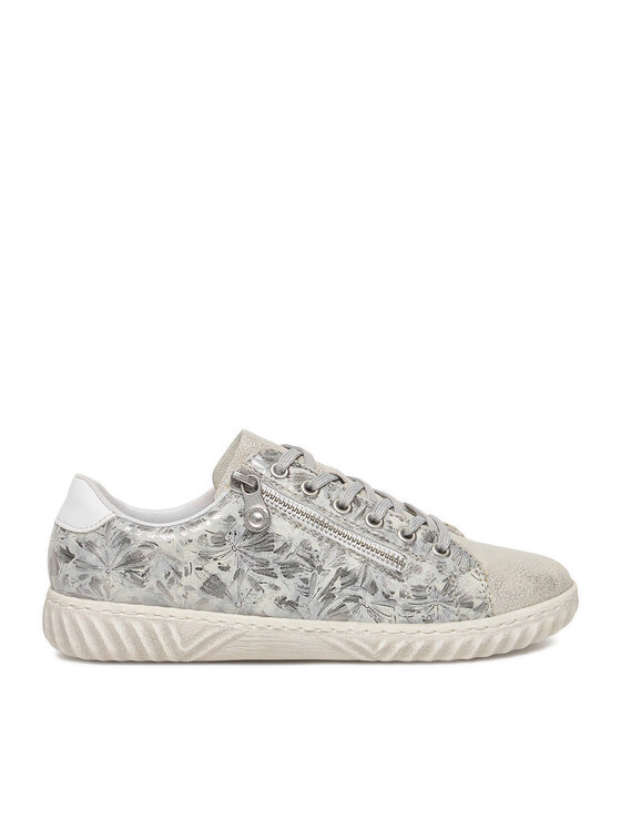 Rieker Sneakersy N0900-90 Srebrny
