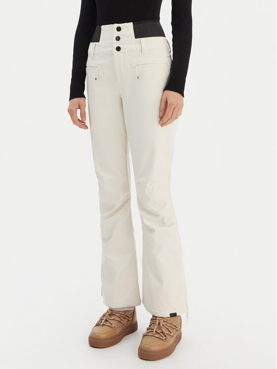 Roxy Spodnie snowboardowe Rising High ERJTP03295 Biały Skinny Fit