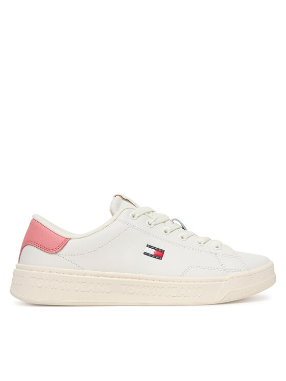 Tommy Jeans Sneakersy Tjw Script Cupsole EN0EN02960 Biały