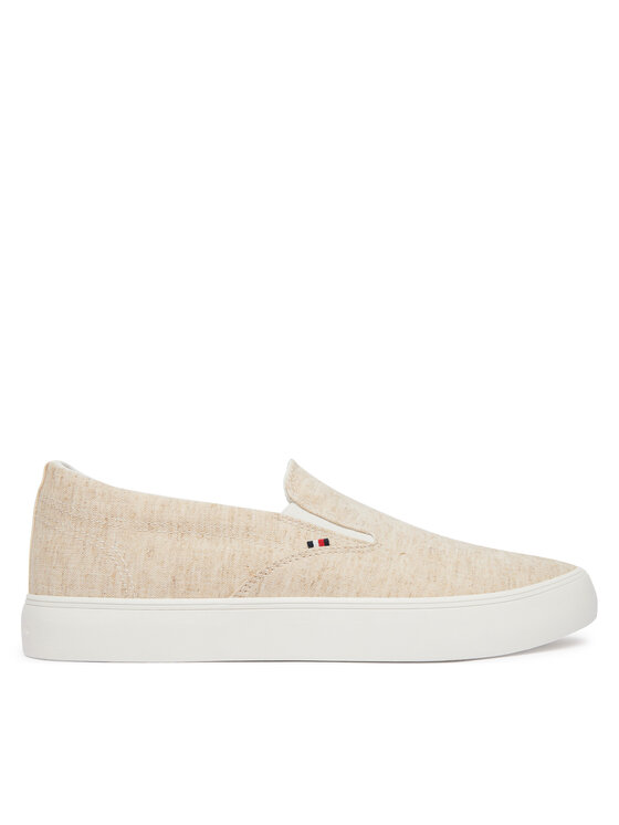 Tommy Hilfiger Tenisówki Harlem Core Ii Slip On Chambray FM0FM05819 Beżowy