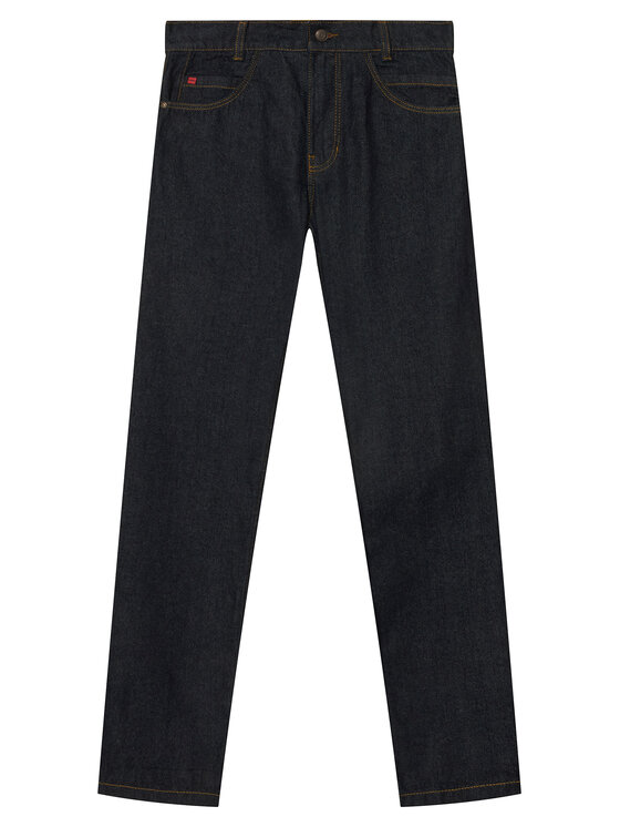 HUGO Jeansy G00983 D Granatowy Regular Fit