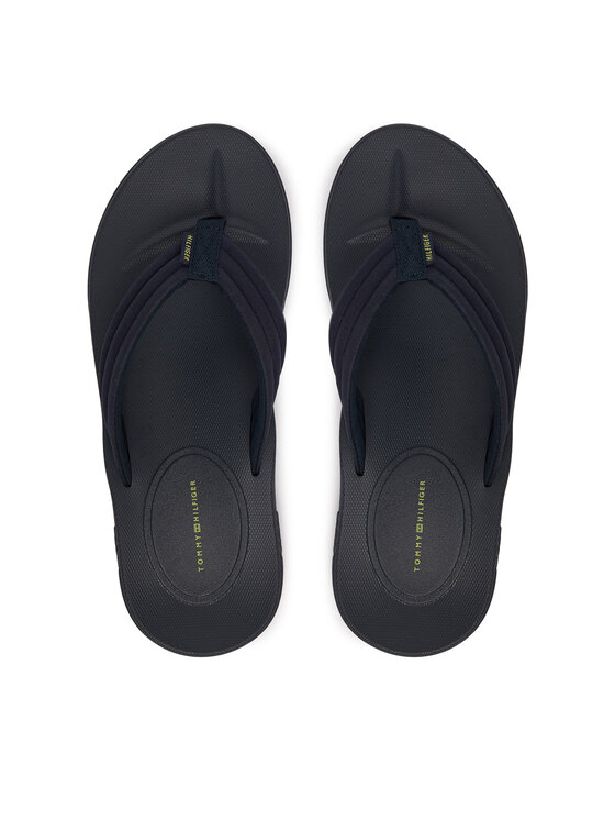 Tommy Hilfiger Japonki Molded Hilfiger Lth Beach Sandal FM0FM05802 Granatowy