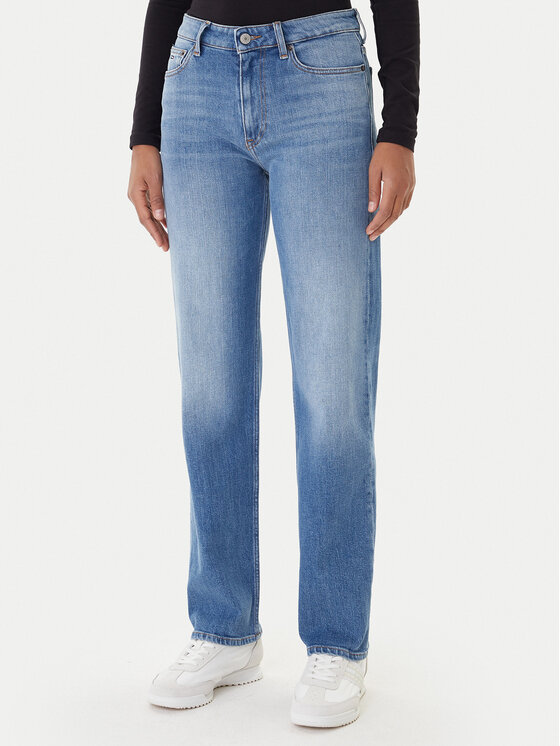 Tommy Jeans Jeansy Kira DW0DW21797 Niebieski Straight Fit