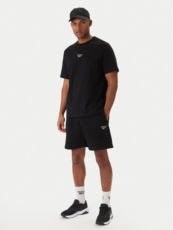 Reebok Komplet t-shirt i spodenki Baz RK25609CCM Czarny Regular Fit