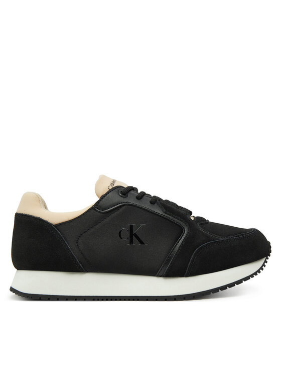 Calvin Klein Jeans Sneakersy Runner Laceup Low Mg Media YW0YW01644 Czarny
