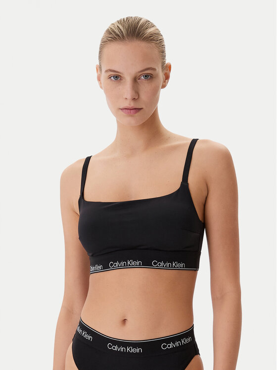 Calvin Klein Swimwear Góra od bikini LV00Q61130 Czarny
