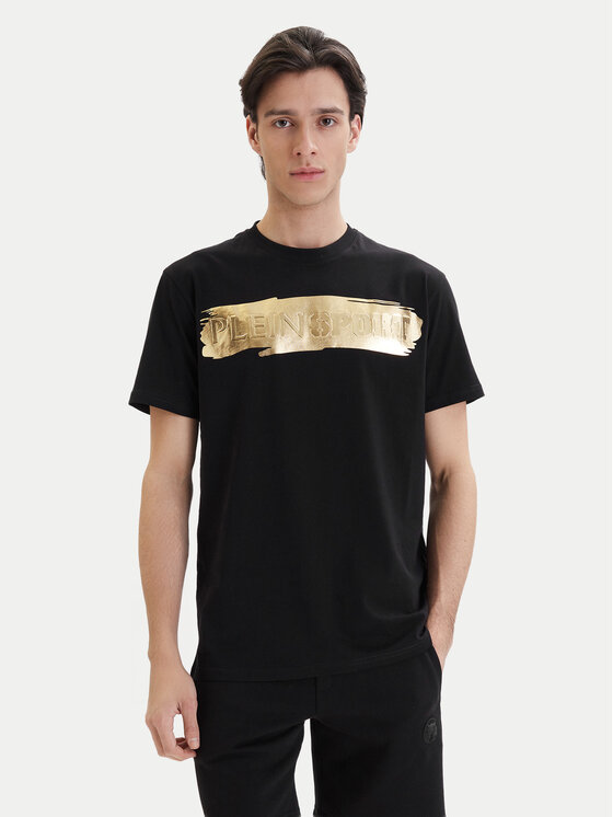 Plein Sport T-Shirt PADC MTK7204 SJY001N Czarny Regular Fit
