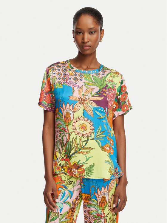 Liu Jo T-Shirt WA6512 T473A Kolorowy Regular Fit