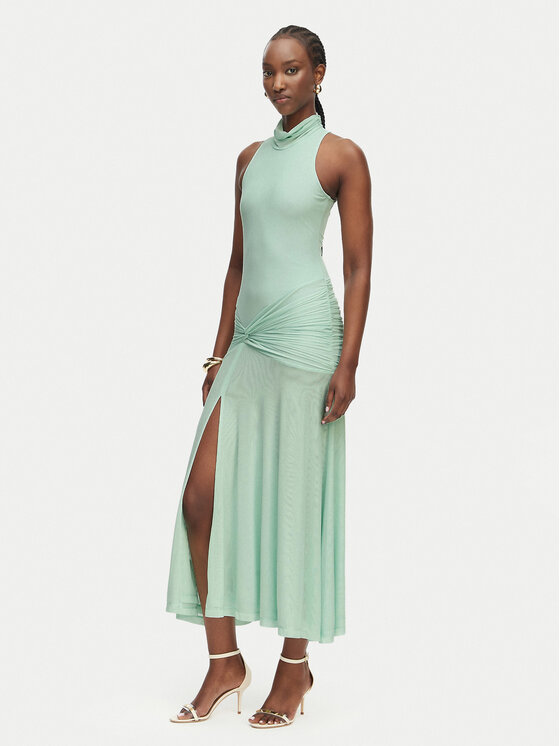 Bardot Sukienka wieczorowa Leanna 60373DB Zielony Regular Fit