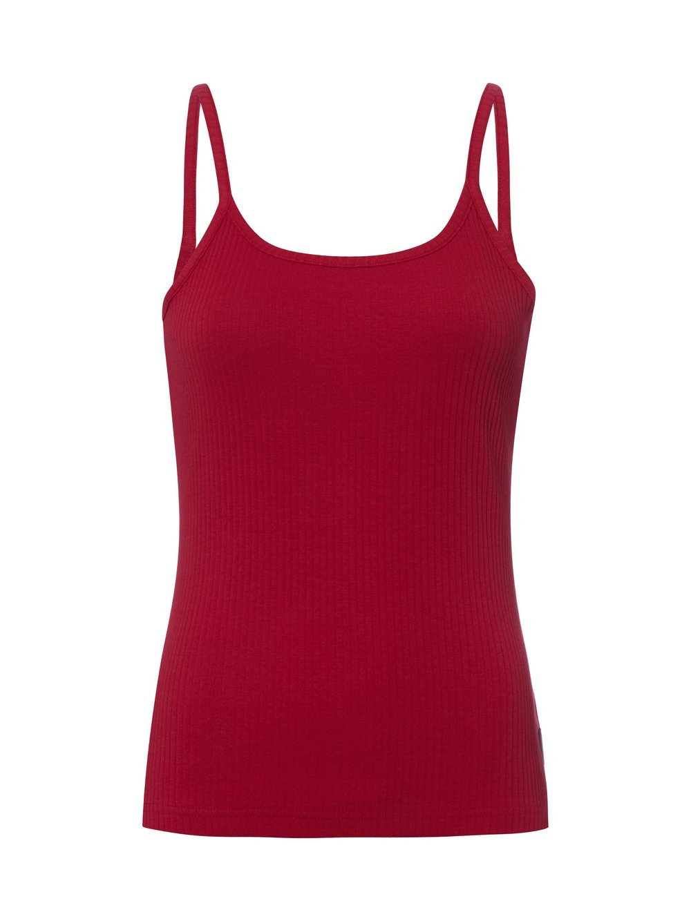 Marc O'Polo Denim Damski top spaghetti Kobiety Bawełna czerwony, M