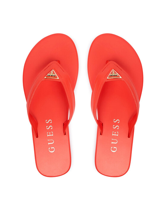 Guess Japonki FLJCNY ELE24 Czerwony