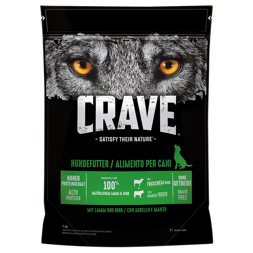 Crave Adult karma sucha dla psa, jagnięcina i wołowina - 7 kg