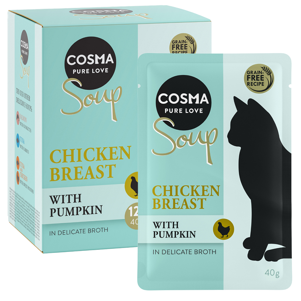 Megapakiet Cosma Soup, 48 x 40 g  - Pierś z kurczaka z dynią