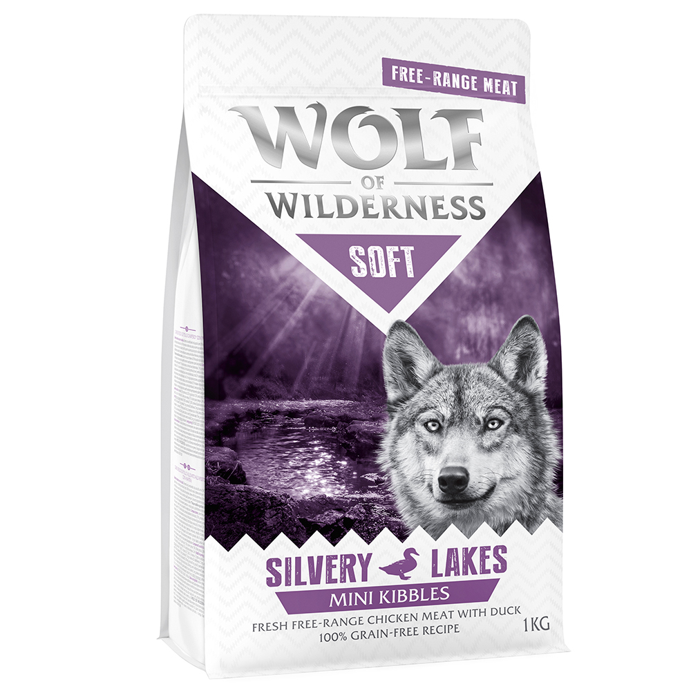 Wolf of Wilderness Mini "Soft - Silvery Lakes", kurczak i kaczka z wolnego wybiegu - 5 x 1 kg