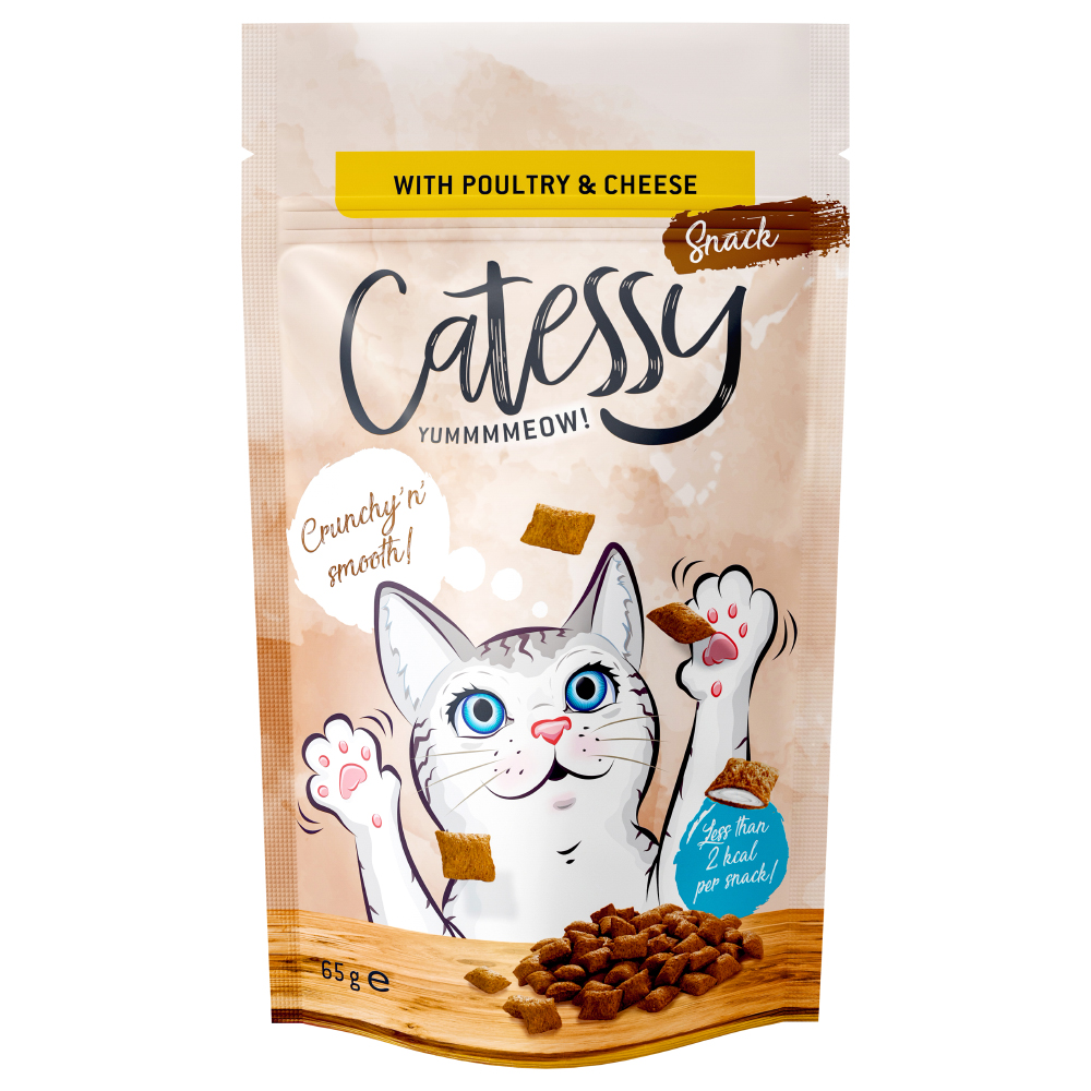 Korzystny pakiet Catessy chrupiący przysmak, 3 x 65 g - Z drobiem i serem