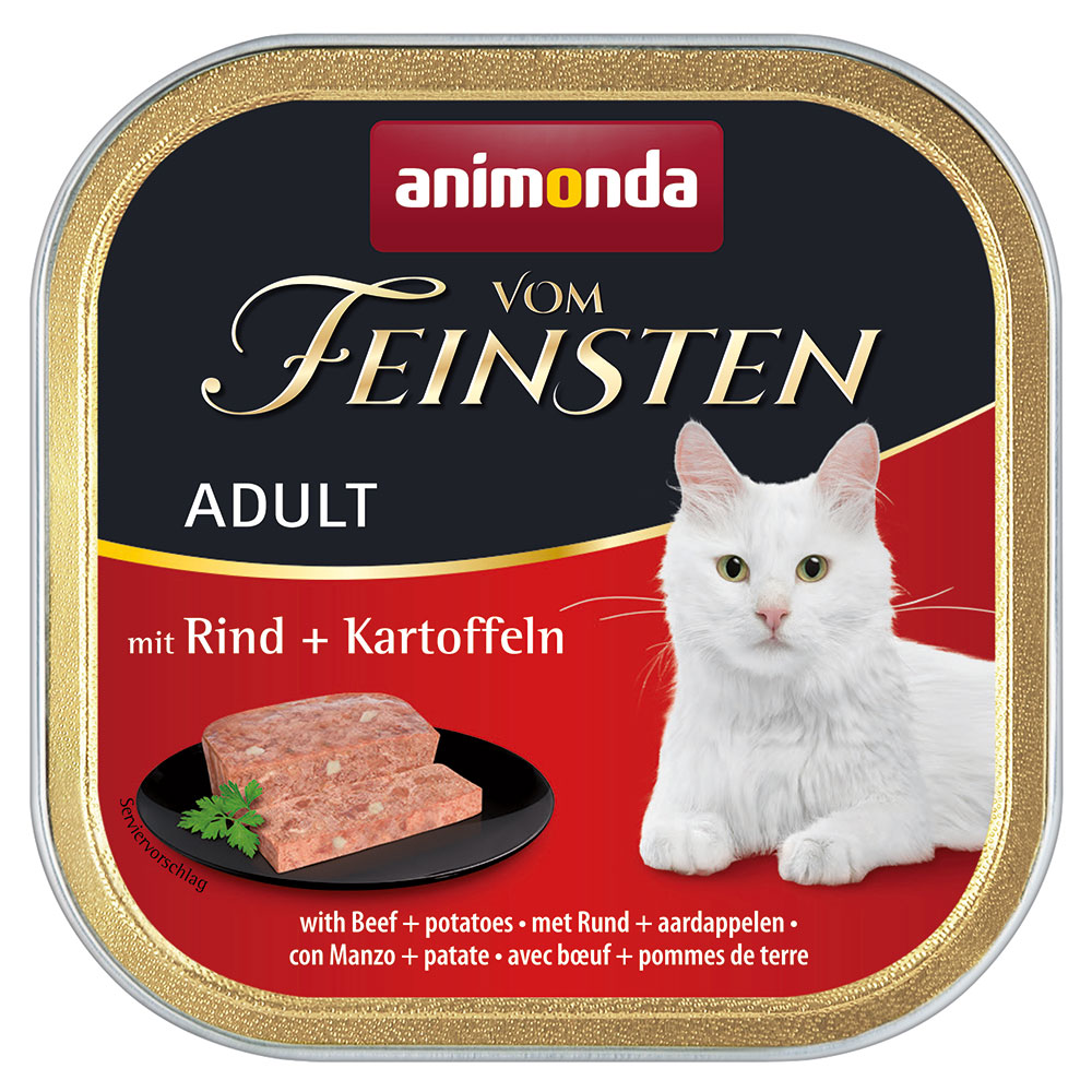 animonda vom Feinsten Adult, 6 x 100 g - Wołowina z ziemniakami