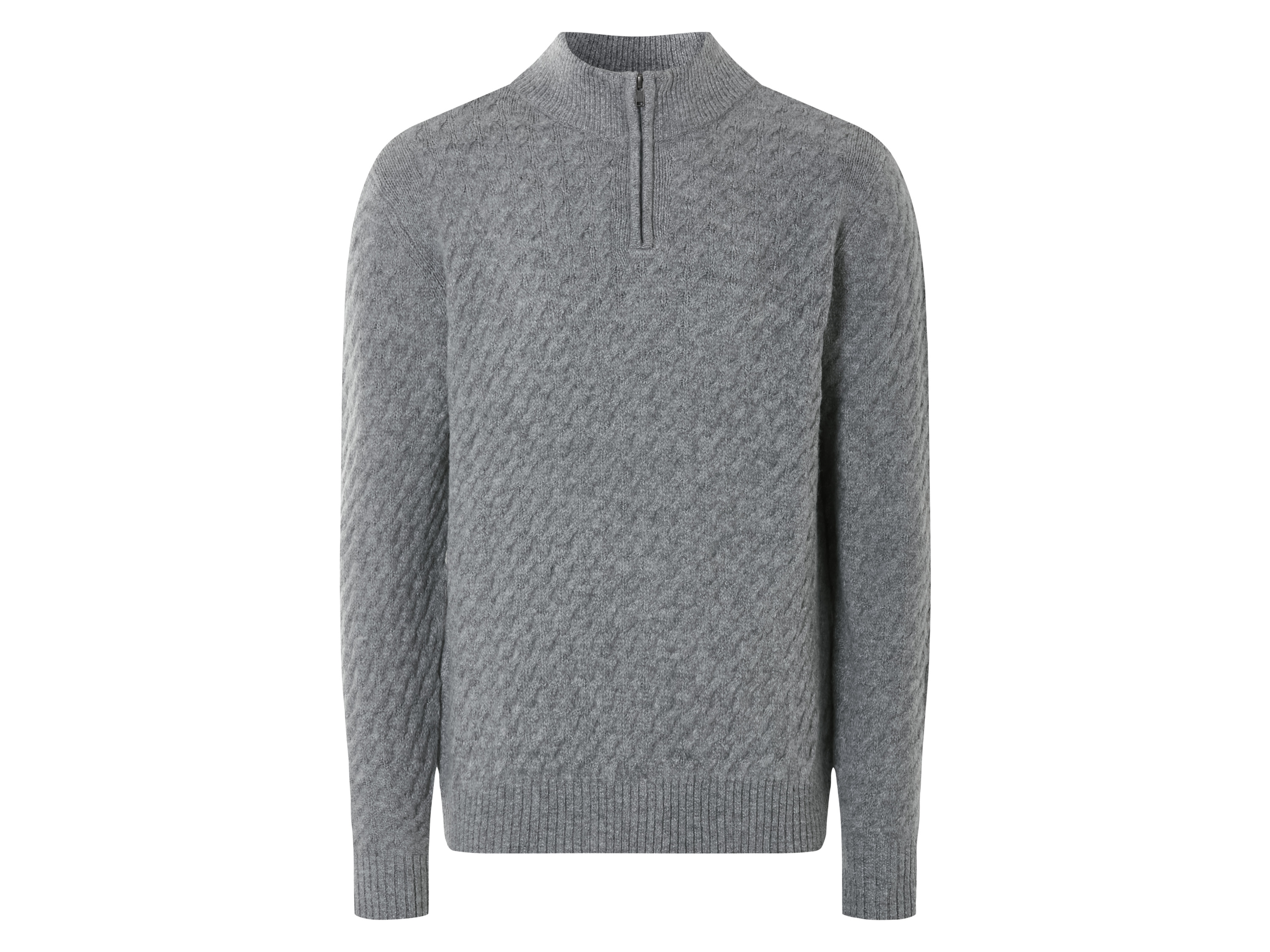 LIVERGY® Sweter dzianinowy męski (Wzór/szary, XL(56/58))