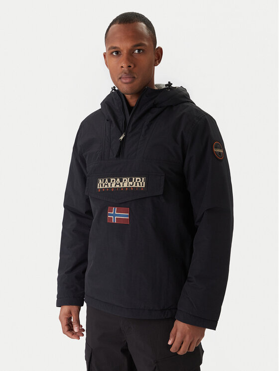 Napapijri Kurtka anorak Rainforest Winter 3 NP0A4GMC Czarny Regular Fit