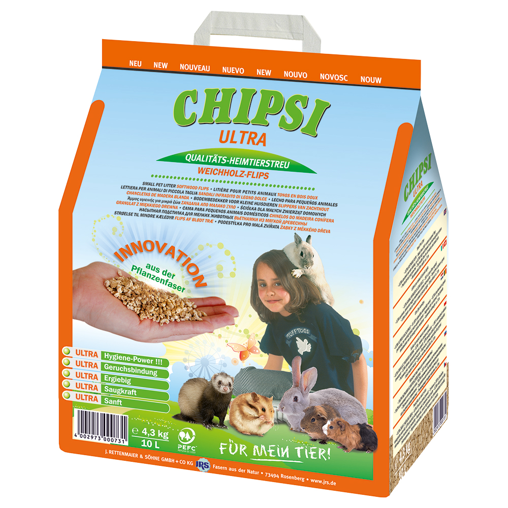 Chipsi Ultra podściółka granulowana - 10 l (4,5 kg) miniaturka