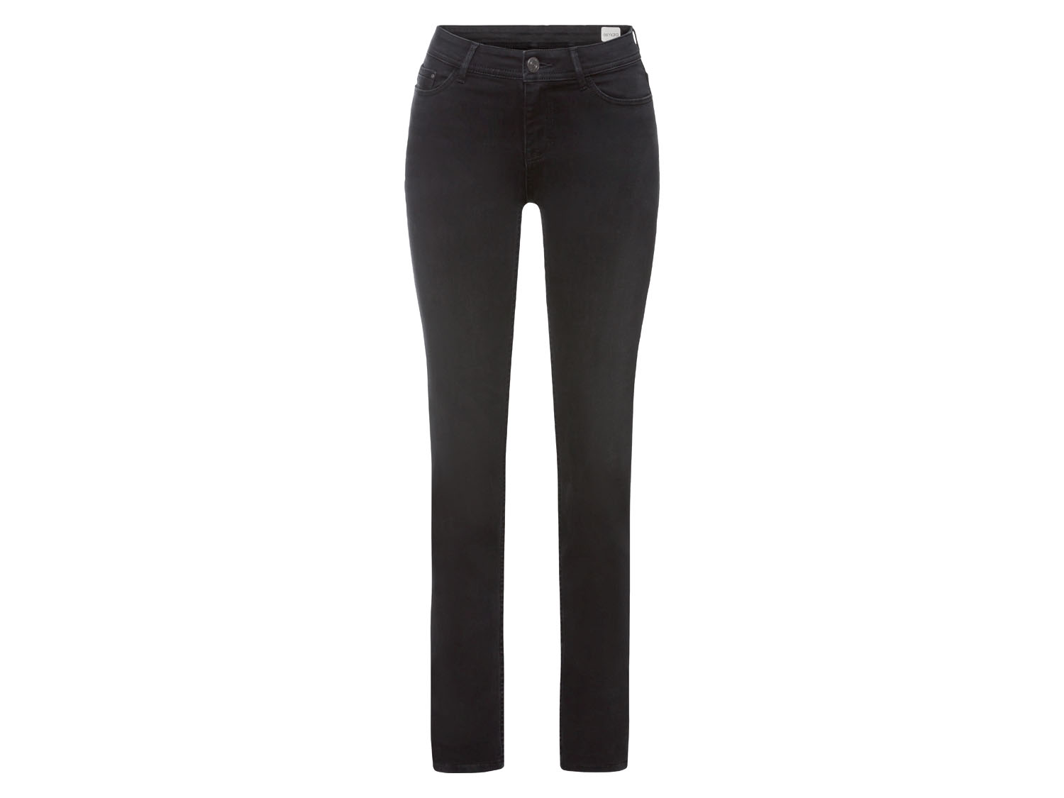 esmara® Jeansy damskie slim fit (Standardowa długość, Czarny, 36)