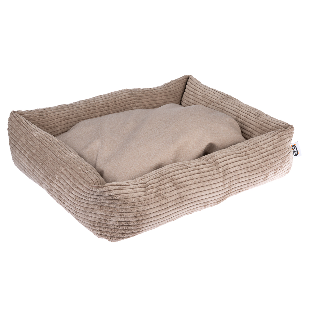 TIAKI legowisko dla psa Cord Lincoln - (Dł. x szer. x wys.): 65 x 55 x 15 cm