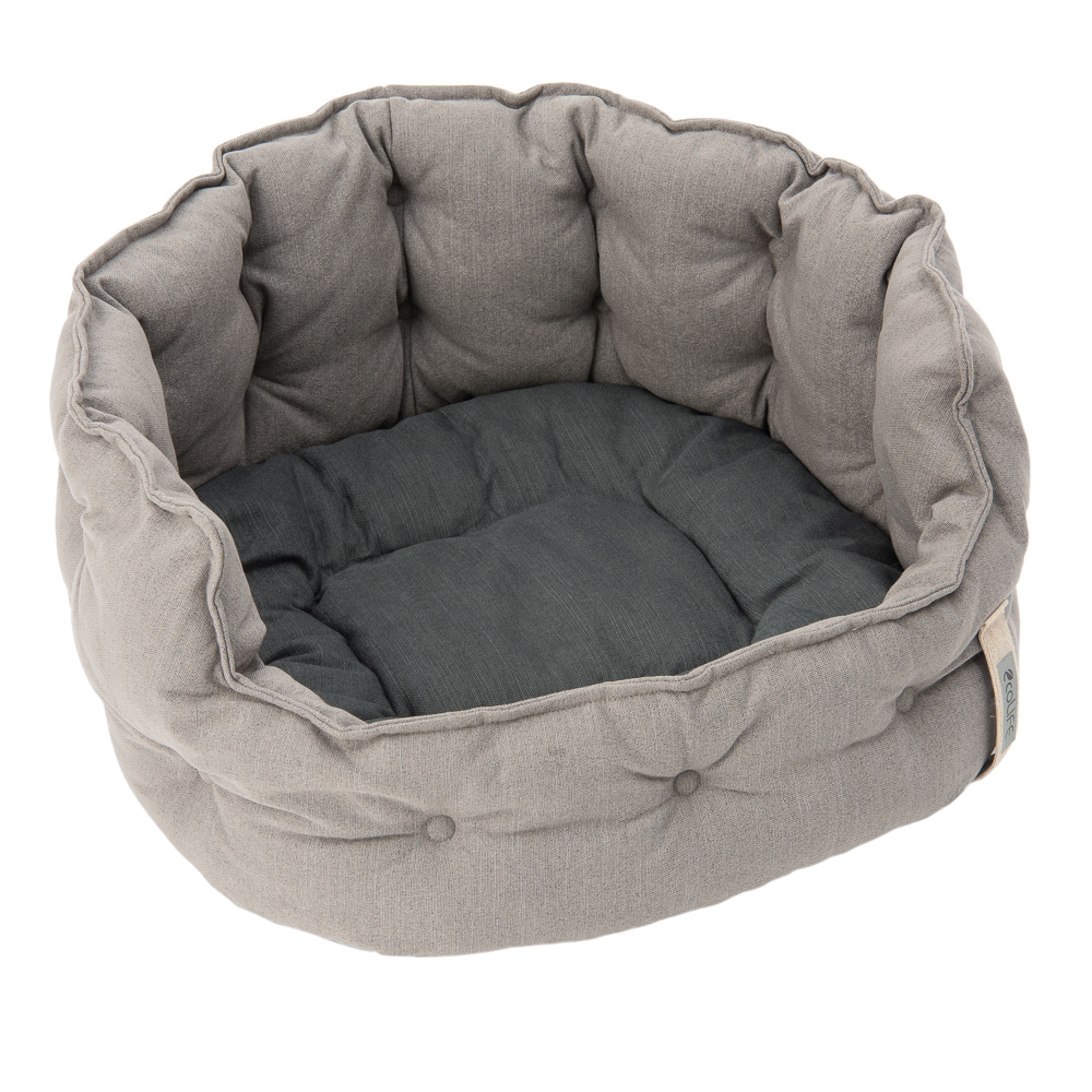 Cozy ecoLIFE, legowisko dla psa, szare - Dł. x szer. x wys.: 80 x 72 x 31 cm