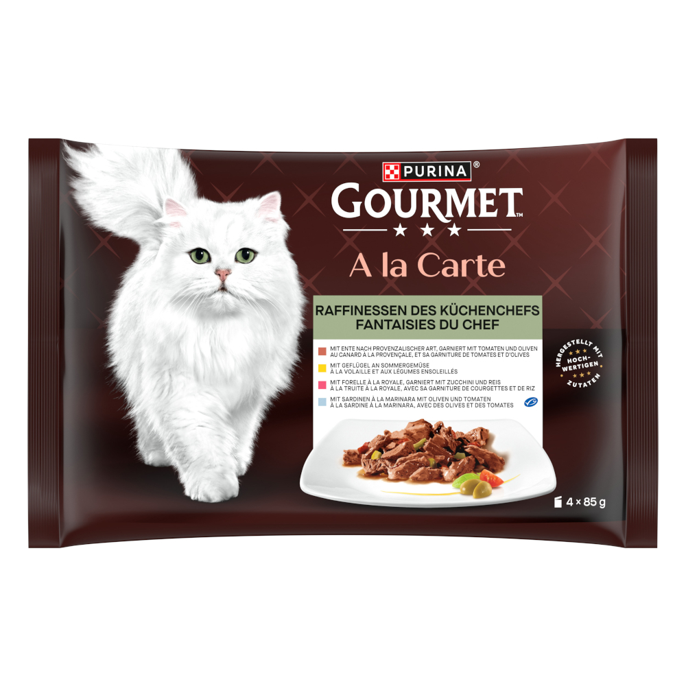 Pakiet próbny Gourmet A La Carte, 4 x 85 g - Mieszane smaki II