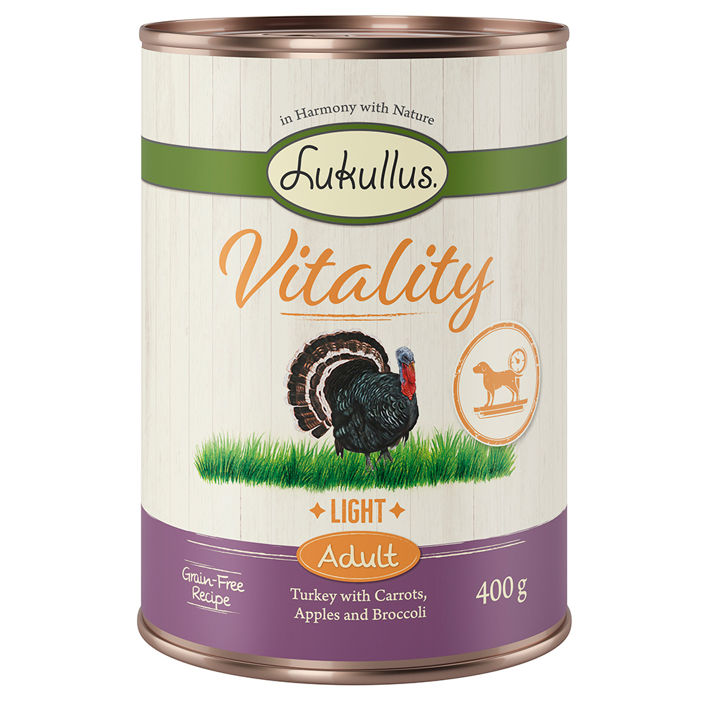 Lukullus Vitality Light: Indyk (bez zbóż) - 6 x 400 g