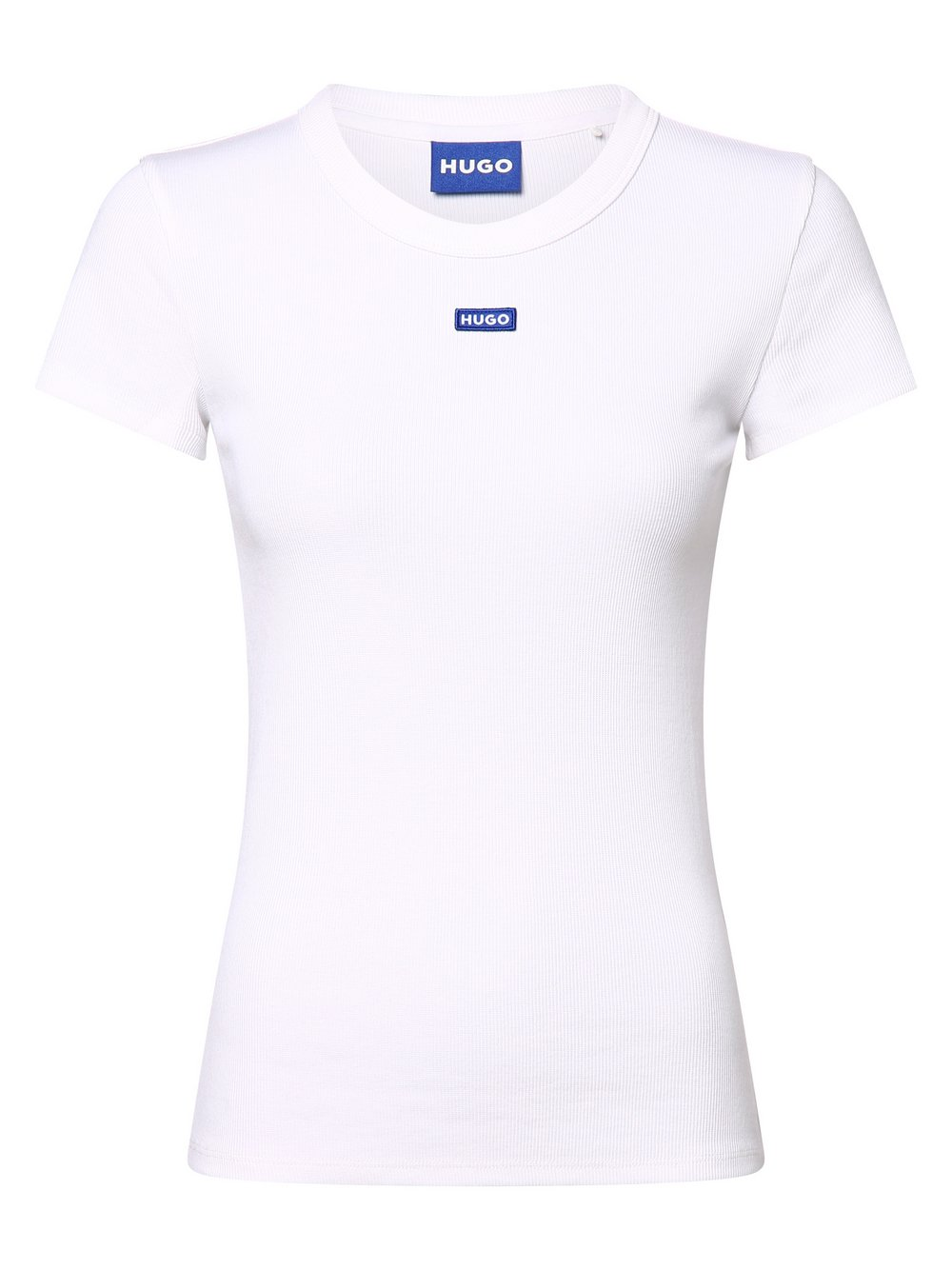 HUGO BLUE Koszulka damska - Easy Tee_B Kobiety Bawełna biały, S