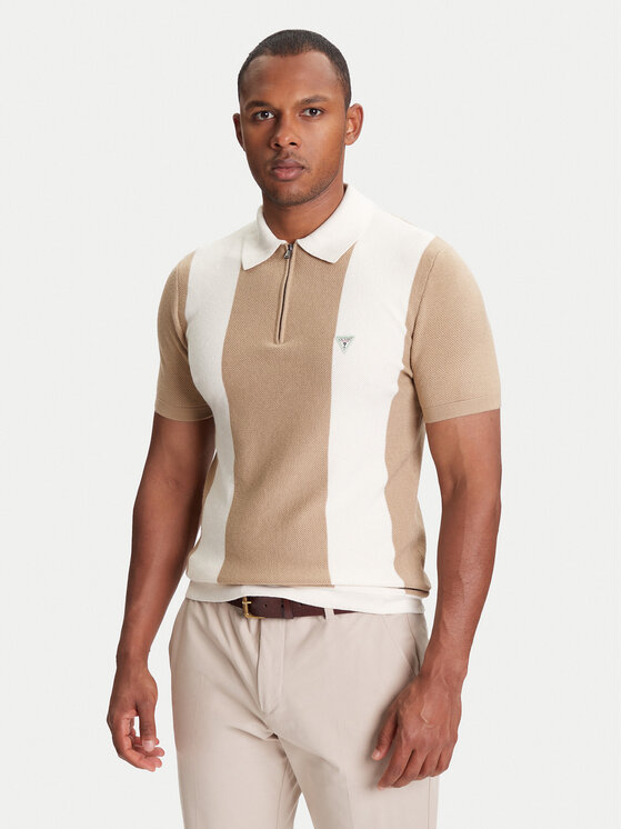 Guess Sweter M5YR11 Z3OE2 Beżowy Regular Fit