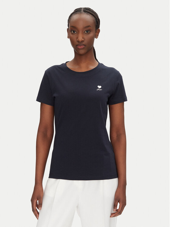 BOSS T-Shirt C_Esogo_3 50545288 Granatowy Regular Fit