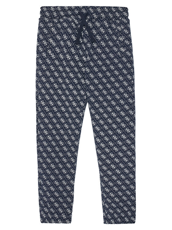 Guess Spodnie dresowe L5YQ15 KA6R4 Granatowy Regular Fit