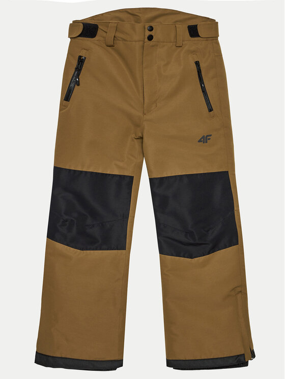 4F Spodnie snowboardowe 4FJWAW24TFTRM658 Brązowy Regular Fit miniaturka