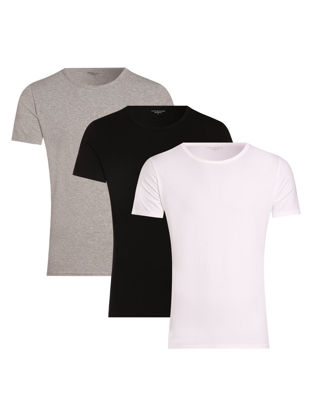 Tommy Hilfiger T-shirty pakowane po 3 szt. Mężczyźni Bawełna wielokolorowy|czarny|biały, S/M