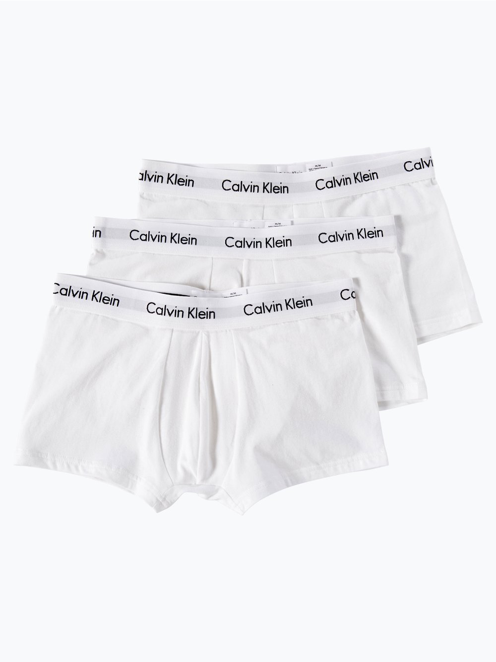 Calvin Klein Obcisłe bokserki pakowane po 3 szt. Mężczyźni Bawełna biały, XL