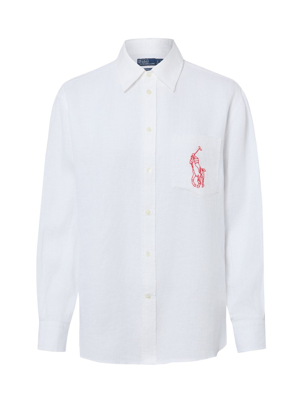 Polo Ralph Lauren Lniana bluzka damska Kobiety len (100%) biały, S