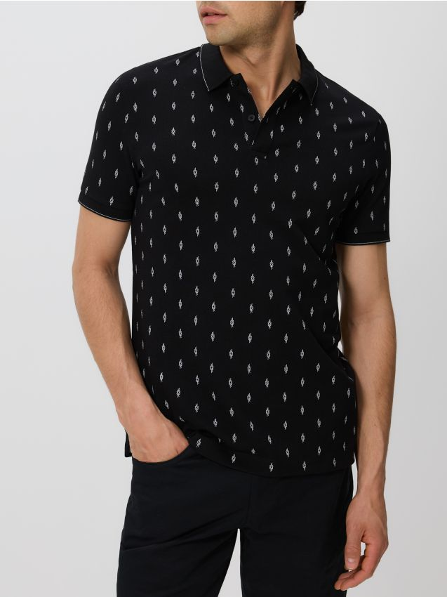 Reserved - Koszulka polo regular fit - czarny miniaturka
