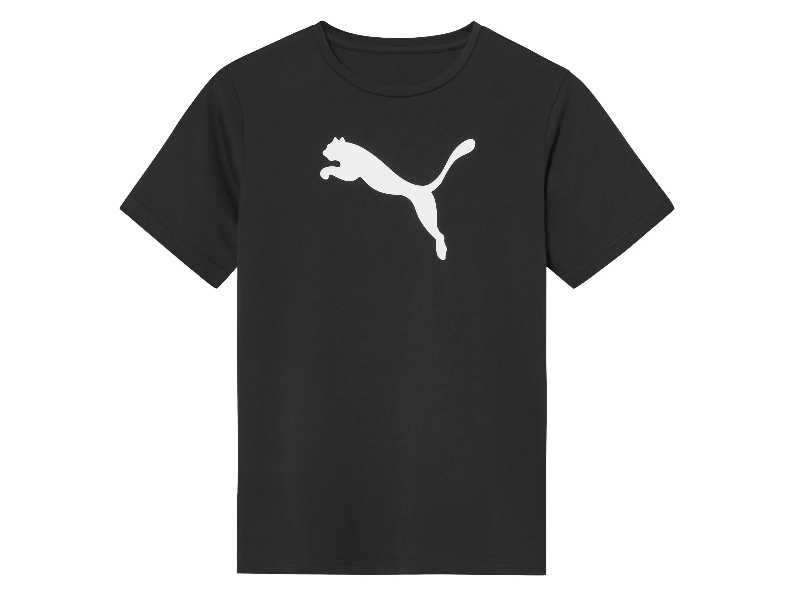 PUMA Koszulka dziecięca z dużym logo (Czarny, 116) miniaturka