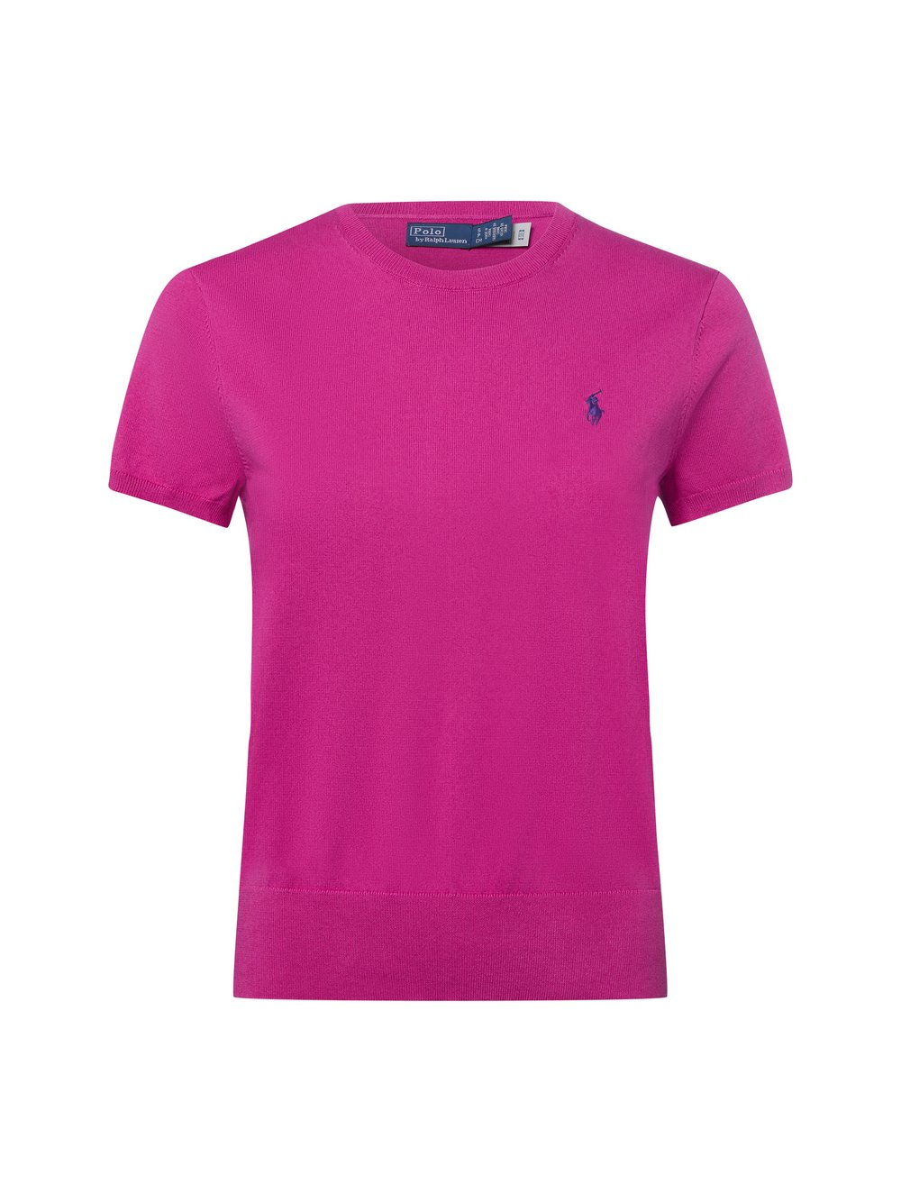 Polo Ralph Lauren Damska koszulka z dzianiny Kobiety Bawełna wyrazisty róż, S