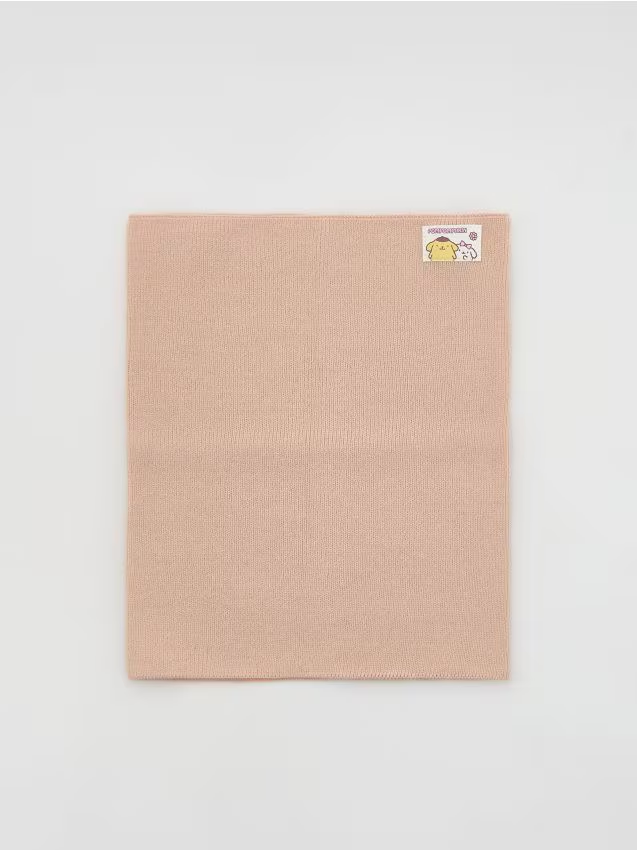 Reserved - Prążkowany komin Pompompurin - beżowy