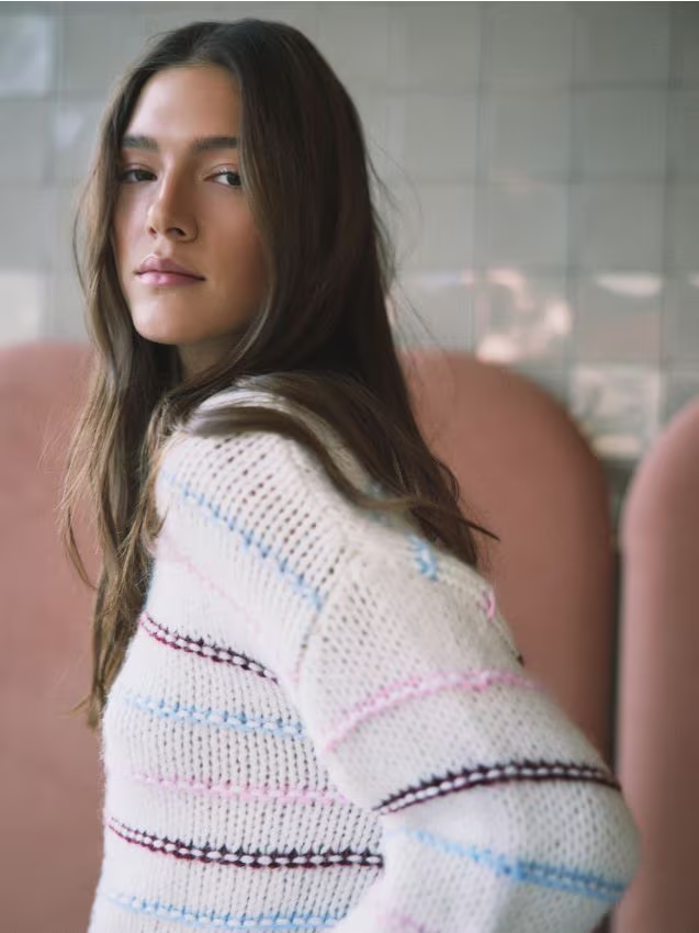 Reserved - Wzorzysty sweter - wielobarwny