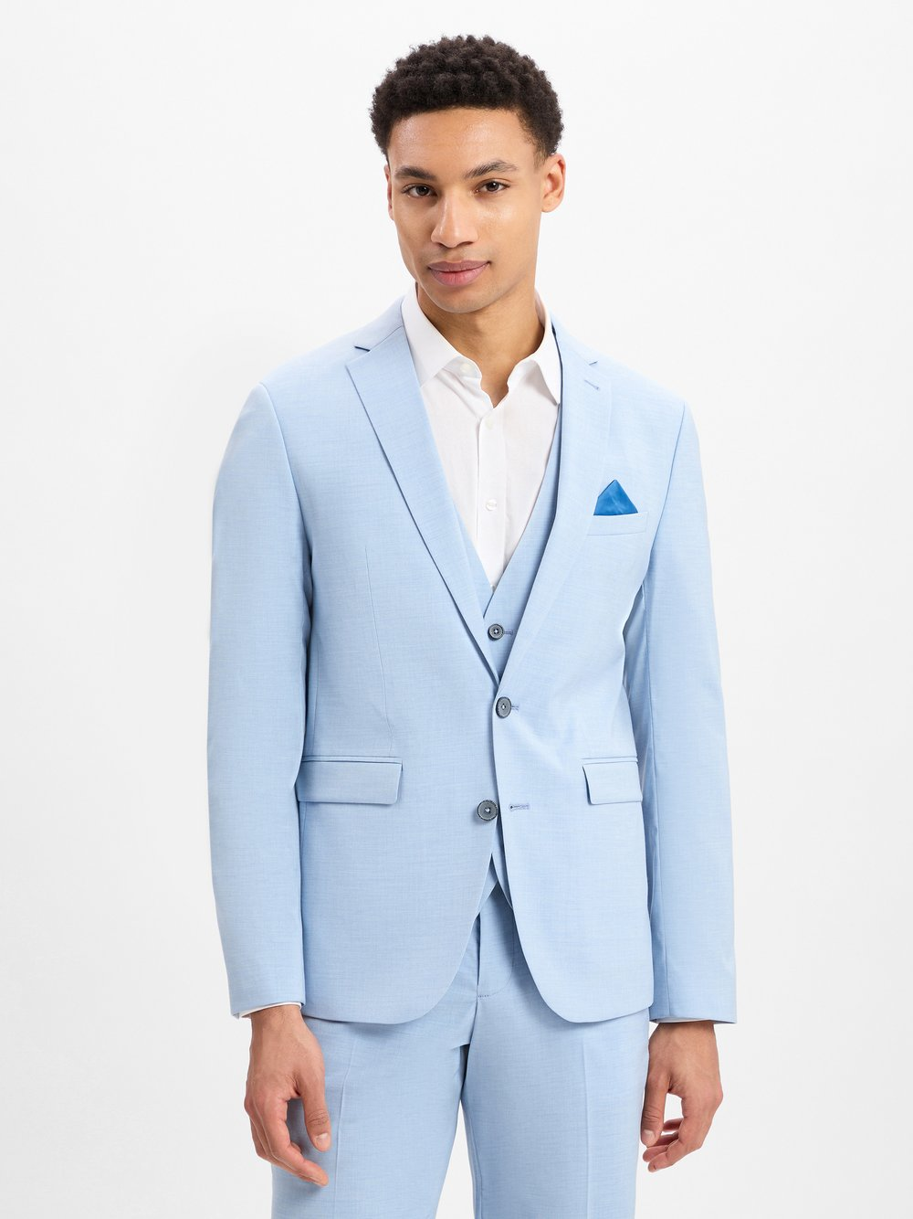 Finshley & Harding Męska kurtka modułowa - Oakland Mężczyźni Slim Fit niebieski, 56