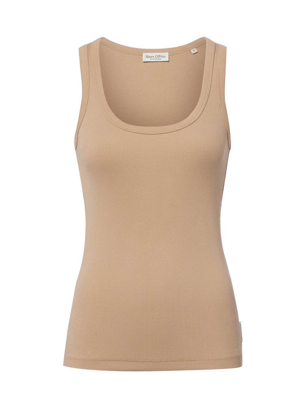 Marc O'Polo Top damski Kobiety Bawełna beżowy, XS