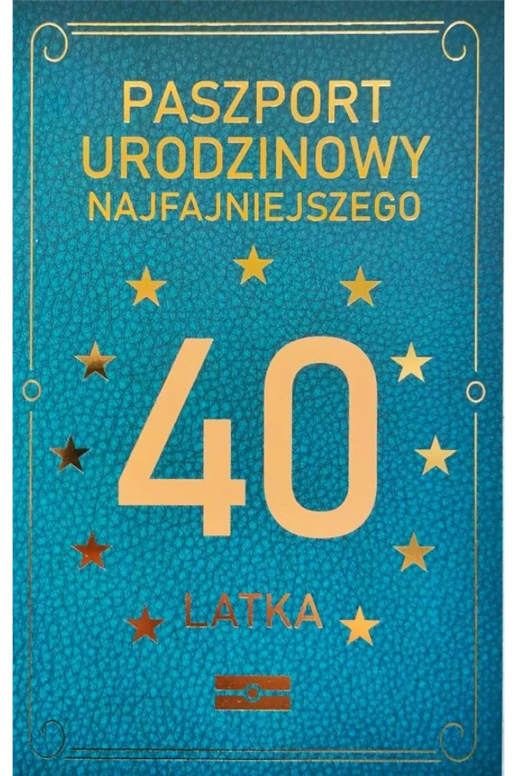 Karnet Urodzinowy 40 JCX-037
