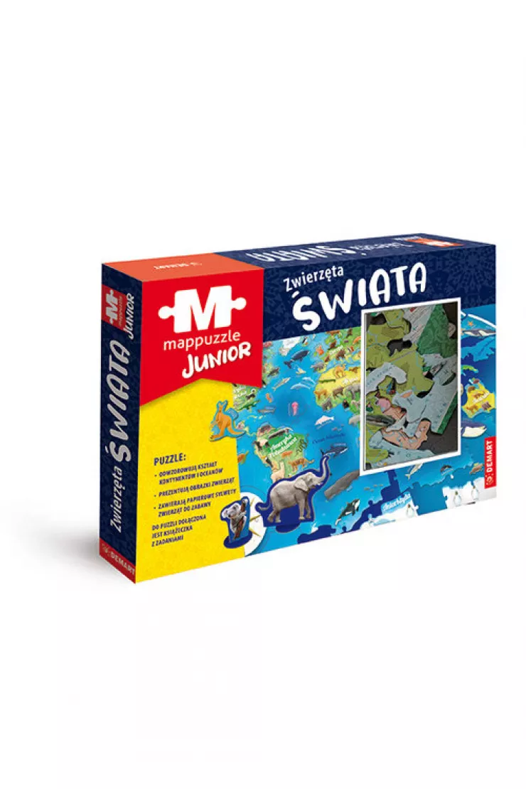 Mappuzzle Junior Zwierzęta świata